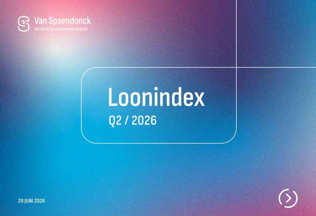 Loonindex 2026 Q2: loonstijging in mkb vlakt af